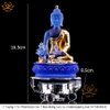 Bộ 7 Màu Tượng Phật Dược Sư (Dáng Ngồi) Bằng Lưu Ly vật phẩm phong thủy may mắn vật phẩm phong thủy