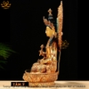 Cao 43cm| Tượng Phật Kim Cang Tát Đỏa Bằng Đồng Nguyên Chất, Dát Vàng 24K TP35 Xin xò