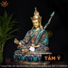|Cao 48cm và 36cm| Tượng Phật Liên Hoa Sinh Bằng Đồng Nguyên Chất, Nạm Ngọc TP30 bền bỉ