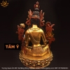 |Cao 36cm| Tượng Phật Quan Âm Bồ Tát (Mạ Vàng) Bằng Đồng Nguyên Chất TP64giá cả hợp lí