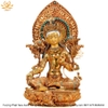 |Cao 45cm| Tượng Tara Xanh Bằng Đồng Nguyên Chất, Dát Vàng 24K TP24 bền đẹp