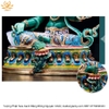 |Cao 32cm| Tượng Phật Tara Xanh Bằng Đồng Nguyên Chất Sơn Trắng Xanh Sang Trọng TP81 đẹp