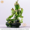 |Cao 32cm| Tượng Phật Tara Xanh Lục Độ Phật Mẫu Bằng Lưu Ly Cao Cấp Màu Xanh Ngọc, Thiết Kế Sang Trọng TP255
