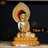 |Cao 34cm| Tượng Phật Thích Ca Mâu Ni Bằng Đồng Nguyên Chất Mạ Bạc Thiết Kế Sang Trọng TP93 sang trọng