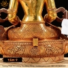 |Cao 45cm| Tượng Vô Lượng Thọ Bằng Đồng Nguyên Chất, Dát Vàng 24K TP23 chất lượng tuyệt vời