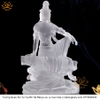 Tượng Phật Quan Âm Tự Tại Bằng Lưu Ly Cao Cấp vật phẩm phong thủy may mắn vật phẩm phong thủy