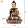|Cao 33cm| Tượng Phật Thích Ca Bằng Đồng Nguyên Chất, Màu Nâu Vàng TP20 chất lượng
