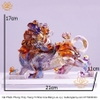 Tượng Kỳ Lân Ngũ Sắc Bằng Lưu Ly mạnh khỏe phúc lộc trường thọ hạnh phúc