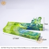 Miếng Chặn Giấy Sắc Xanh Bằng Lưu Ly vật phẩm phong thủy mạnh khỏe phúc lộc trường thọ hạnh phúc