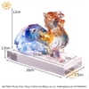 Tượng Kỳ Lân Ngũ Sắc Bằng Lưu Ly cát tường vật phẩm phong thủy như ý