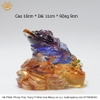 Tượng Thiềm Thừ Ngậm Vàng Bằng Lưu Ly cầu tài lộc chiêu tài hóa giải vận đen bình an