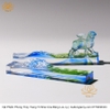 Miếng Chặn Giấy Sắc Xanh Bằng Lưu Ly vật phẩm phong thủy cầu tài lộc vật phẩm phong thủy chiêu tài