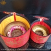 Vỏ Đựng Chuông Xoay/Trống Damaru Bằng Vải, Hàng Thủ Công Nepal Cao Cấp