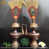 Bộ Đôi Bình Quán Đảnh - Sái Tịnh Bằng Đồng Nguyên Chất, Hàng Thủ Công Nepal Cao Cấp