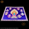 |70x52cm| Khăn trải bàn chày kim cang bát cát tường rất đẹp Mật Tông vải gấm Tây Tạng nhiều kích thước có lớp lót vải lụa KTB03