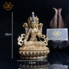Tượng Phật Tara Trắng Cao 16cm Pháp Bảo Mật Tông Tâm Ý