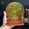 Miếng Dán (COMBO 5 TẤM) Decal Lục Tự Đại Minh Chú Om Mani Padme Hum- Chú Quan Âm