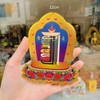 Miếng Dán (COMBO 5 TẤM) Decal Thời Luân Kim Cang Kalachakra Kiểu 2 Mật Tông Tâm Ý