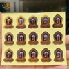 Miếng Dán (COMBO 5 TẤM) Decal Thời Luân Kim Cang Kalachakra Kiểu 2 Mật Tông Tâm Ý