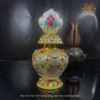 Bảo Bình Bát Kiết Tường Họa Tiết Tinh Xảo, Màu Sắc Rực Rỡ, Chất Liệu Hợp Kim, Pháp Bảo Kim Cang Thừa Mật Tông Tâm Ý