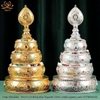 Tháp Madala - Núi Tu Di Không Đế Đỡ, Bằng Bạc Nguyên Chất Và Bạc Mạ Vàng, Thiết Kế Sang Trọng TMDL27
