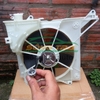 Bộ quạt két nước Toyota Vios 2003-2007 (Cả bộ đồng bộ gồm lồng quạt, cánh quạt, mô tơ quạt)