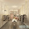 Kệ quần áo luxury vàng gold làm theo yêu cầu