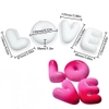 Khuôn silicon làm bánh mousse hình chữ LOVE.