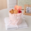 Combo 12 thẻ trái tim giấy màu hồng (kt 7.5cm x8.5cm).