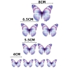 10 set bướm giấy mẫu mới (10 bướm/set)-màu TÍM HỒNG ĐẬM.