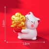Set 4 mèo thần tài mix mẫu mini (nhựa đặc)9447.