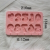 Khuôn silicon -SỐ to hoa văn (kt cao khoảng 6cm).
