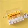 Vỉ nến 5 cây mặt cười (mẫu 2).