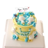 Set 60 bảng giấy-chữ tiếng anh Happy birthday và trái tim đỏ.