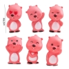 Bộ 6 tượng nhựa Loopy hồng.