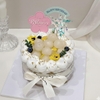 60 thẻ giấy Happy Women's day trái tim hình bông hoa mix màu hồng-xanh-tím (kt 5cm).