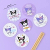 Combo 12 thẻ giấy tròn Mèo Kuromi.