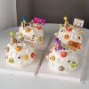 Hộp 15 mũ mini gắn bông (gắn sẵn) trang trí bánh -chủ đề Halloween.