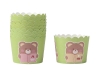 Set 50 cốc cupcake giấy  kt 6x5.5x7cm - màu XANH LÁ (hình gấu).