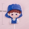 TUONG-Bé trai đội mũ lệch màu xanh đậm (silicon). T05