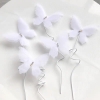 Set 5 bướm vải tuyn 2 lớp-TRẮNG.