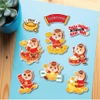 Combo 2 set giấy tết - em bé NGỰA và thỏi vàng.