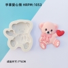 Bộ 4 khuôn silicon gấu tình tình yêu.