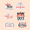 Combo 12 thẻ MOM giấy mix mẫu.