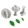 Set 3 khuôn nhấn -Lá  nhỏ dài (nhiều răng cưa).