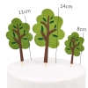 Set 3 cây xanh vải dạ size to (mẫu mới).