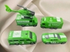 Set 4 xe ô tô và máy bay XANH (xe môi trường).