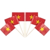 Set 50 cờ đỏ sao vàng (kt 4x6cm) giấy decal in 2 mặt.