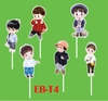 Thẻ giấy 6 bé trai HD.