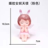 Em bé thiên thần có cánh-tóc hồng-NHỰA MỀM.